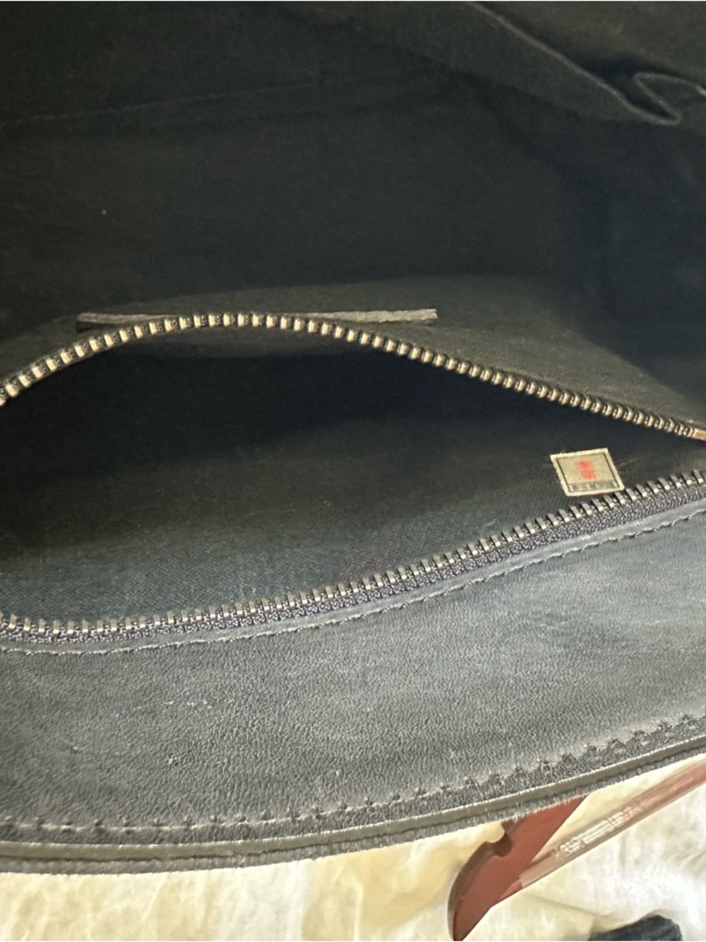 Black Dries Van Noten Canvas Tote Bag with Leather Handles - Picture 7 of 8